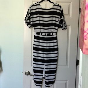 ASOS Black and white stripped dress